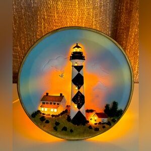 Lighthouse Cape Lookout NC Plate Light